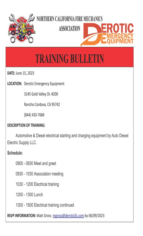June 2023 training