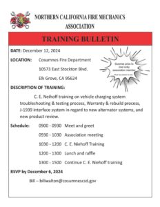 December 2024 NCFMA Training Bulletin